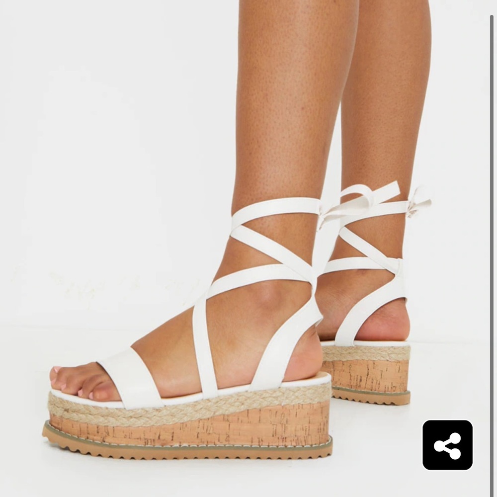 Lace up Wedge Sandals